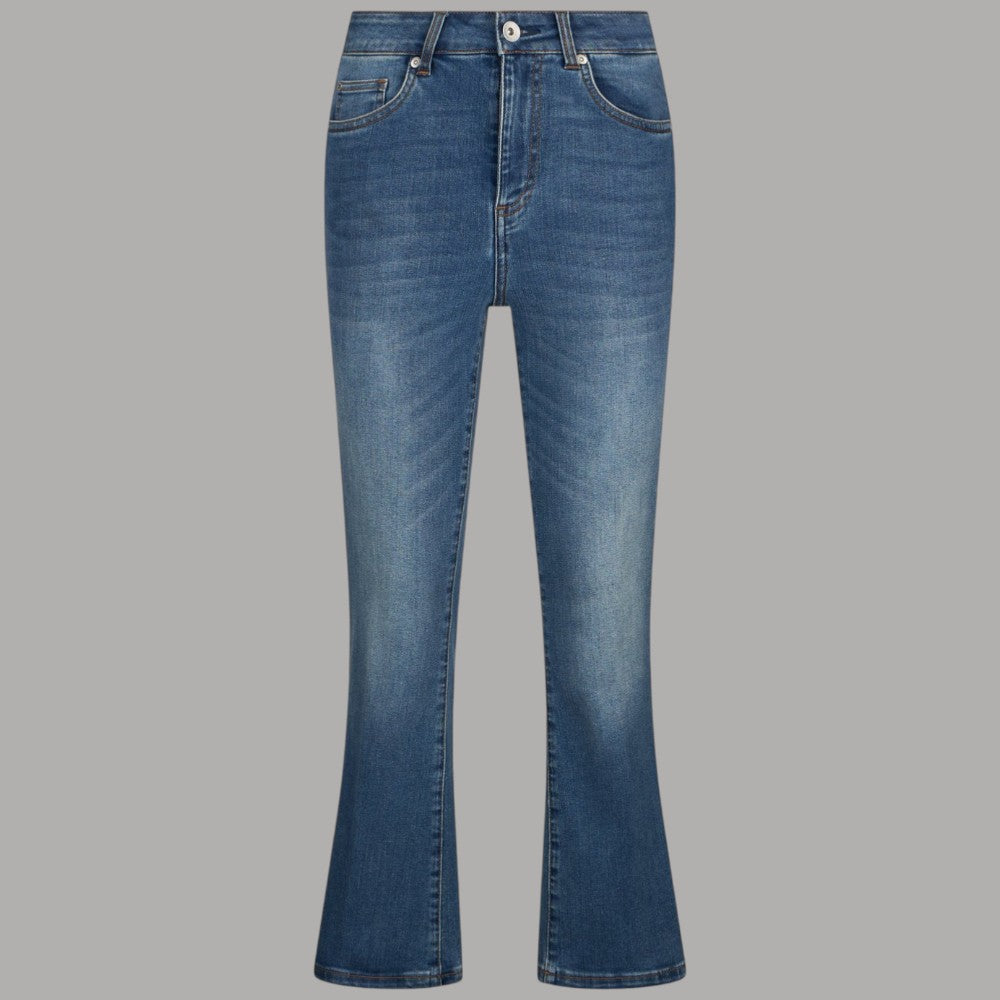 Liu Jo Jeans Flare Cropped Vita Alta, Comfort & Stile Stonewash - Prodotti di Classe