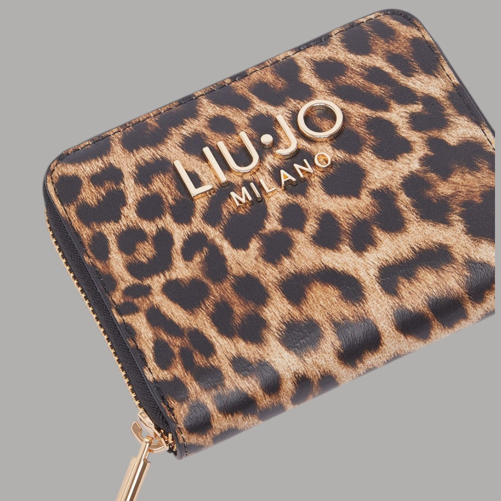 Liu Jo Portafoglio Piccolo Animalier Chic con Zip - Prodotti di Classe