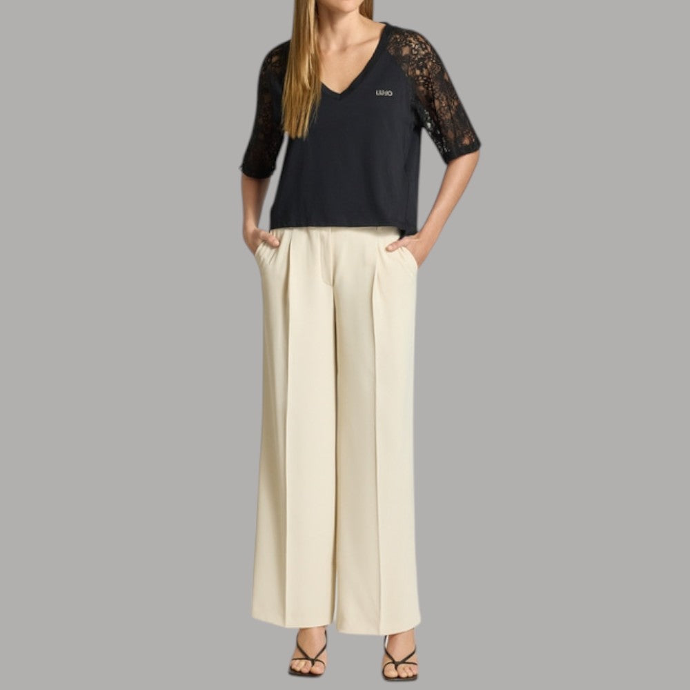 Liu Jo t-shirt con pizzo TA6160JS923 - Prodotti di Classe
