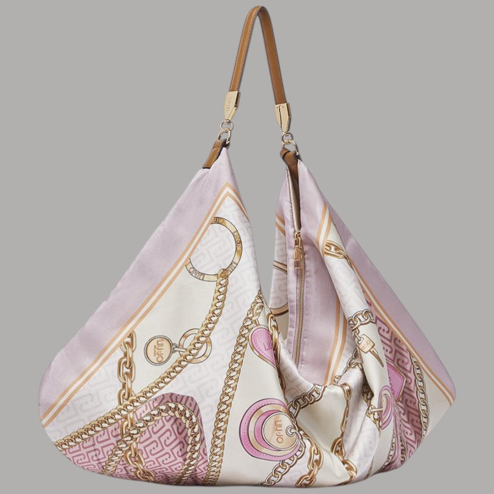 Liu Jo borsa foulard hobo media in raso con charm regolabile - Prodotti di Classe