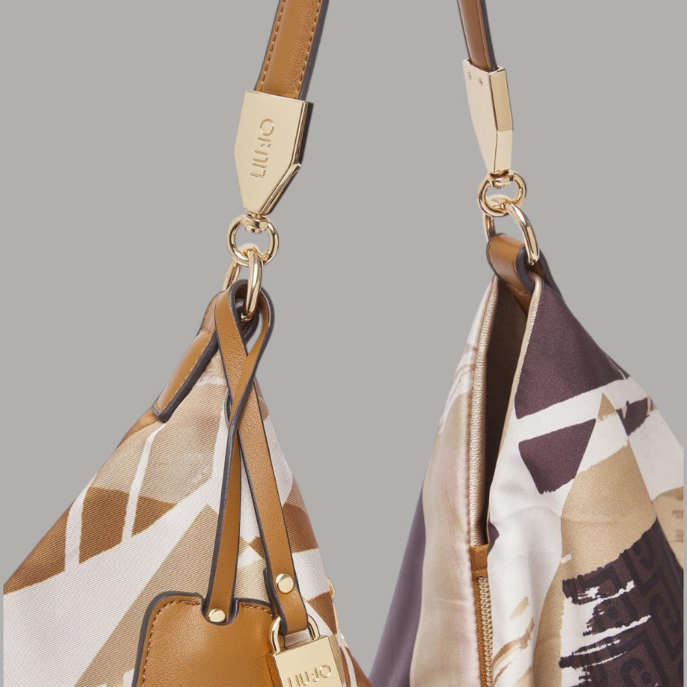 Liu Jo borsa foulard hobo media in raso con charm regolabile - Prodotti di Classe