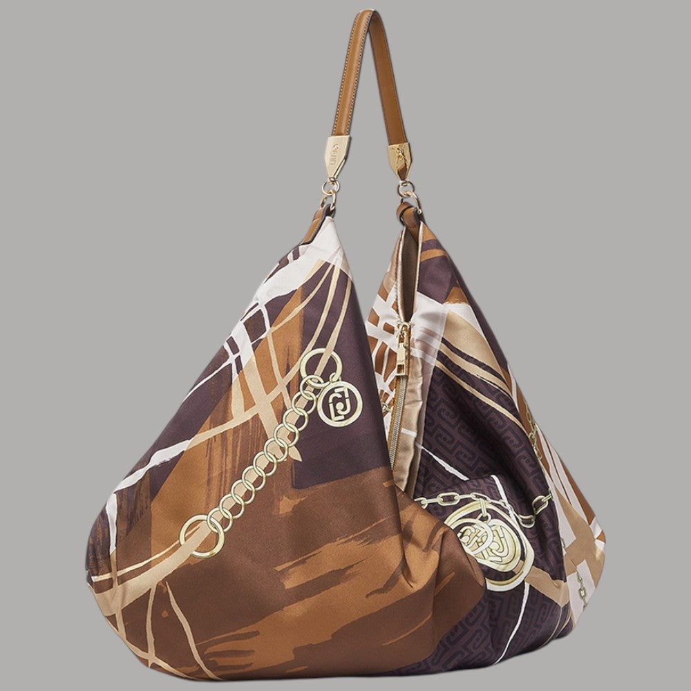 Liu Jo borsa foulard hobo media in raso con charm regolabile - Prodotti di Classe