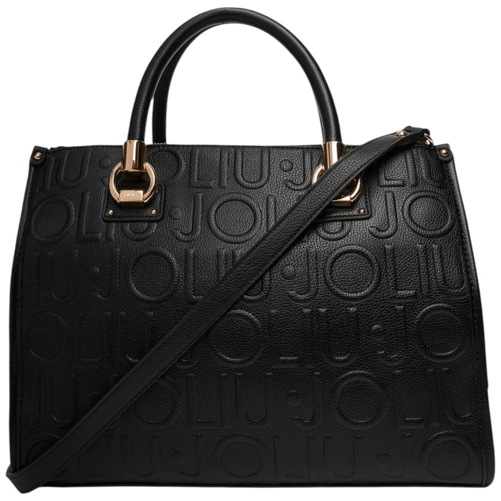 Liu Jo borsa nera satchel media AF5008E0538-22222 Borse Liu Jo