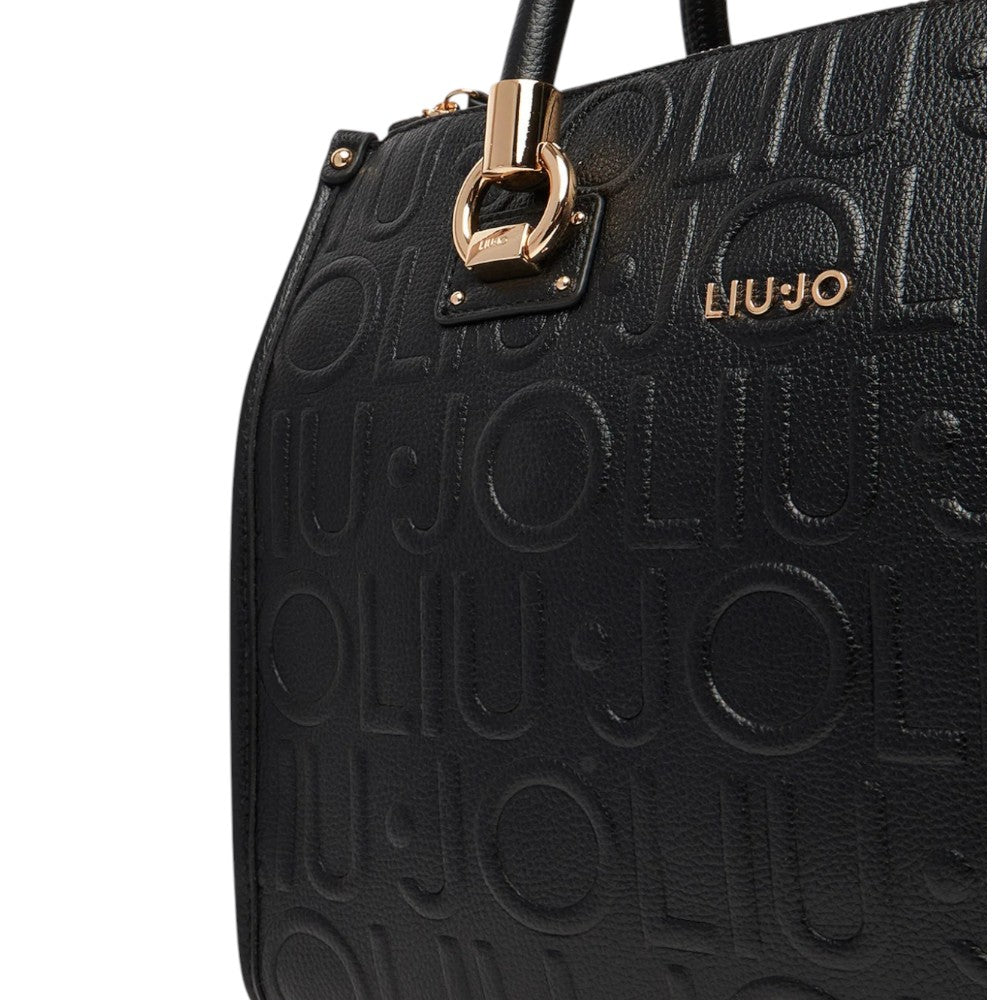 Liu Jo borsa nera satchel media AF5008E0538-22222 Borse Liu Jo