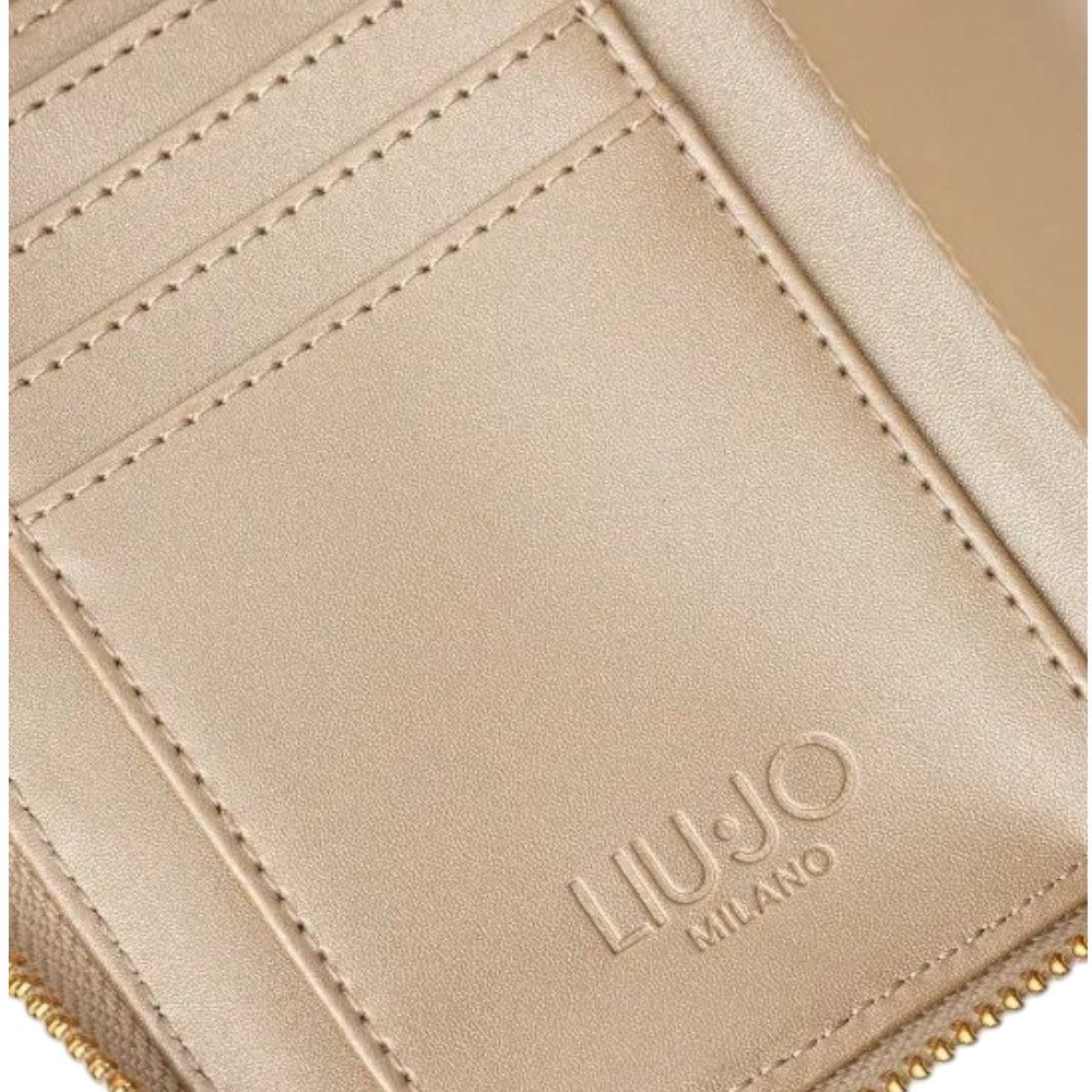 Liu Jo borsa portafoglio zip around oro medio Caliwen AA5156E0058 Portafogli Liu Jo