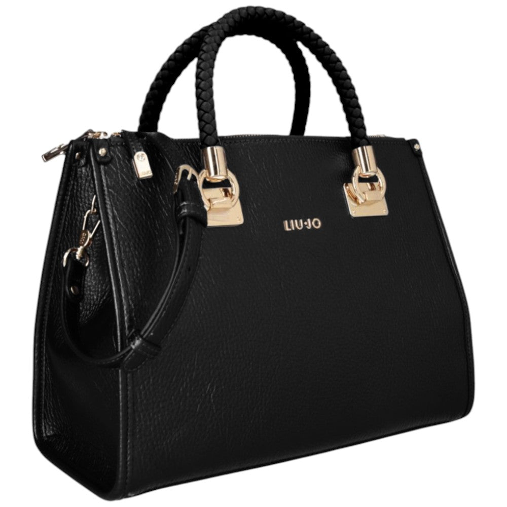 Liu Jo borsa satchel media nera AF5008E0027-22222 Borse Liu Jo