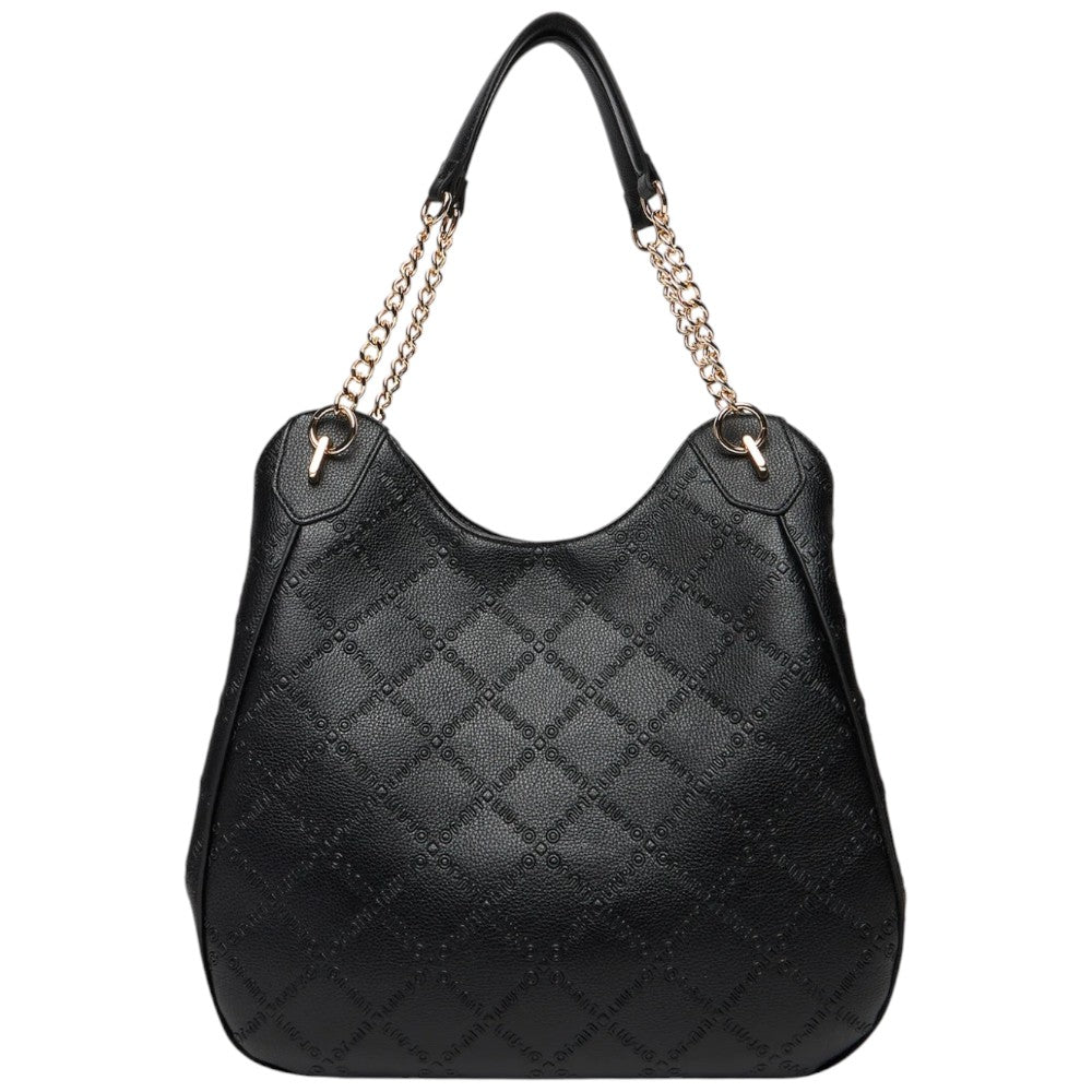 Liu Jo borsa satchel nera grande AF5054E0538-22222 Borse Liu Jo