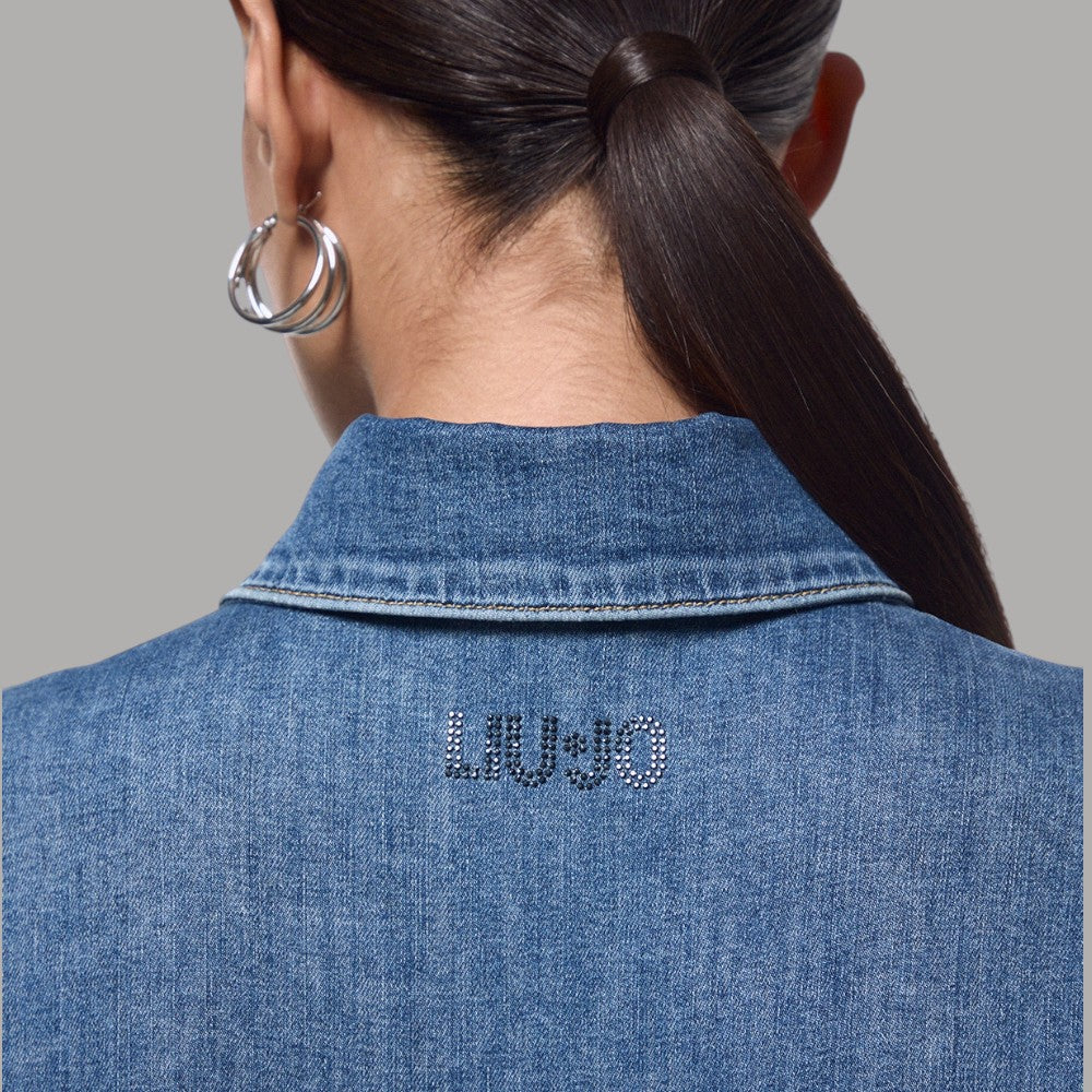 Liu Jo camicia in denim con stringhe UA6507D0399 - Prodotti di Classe