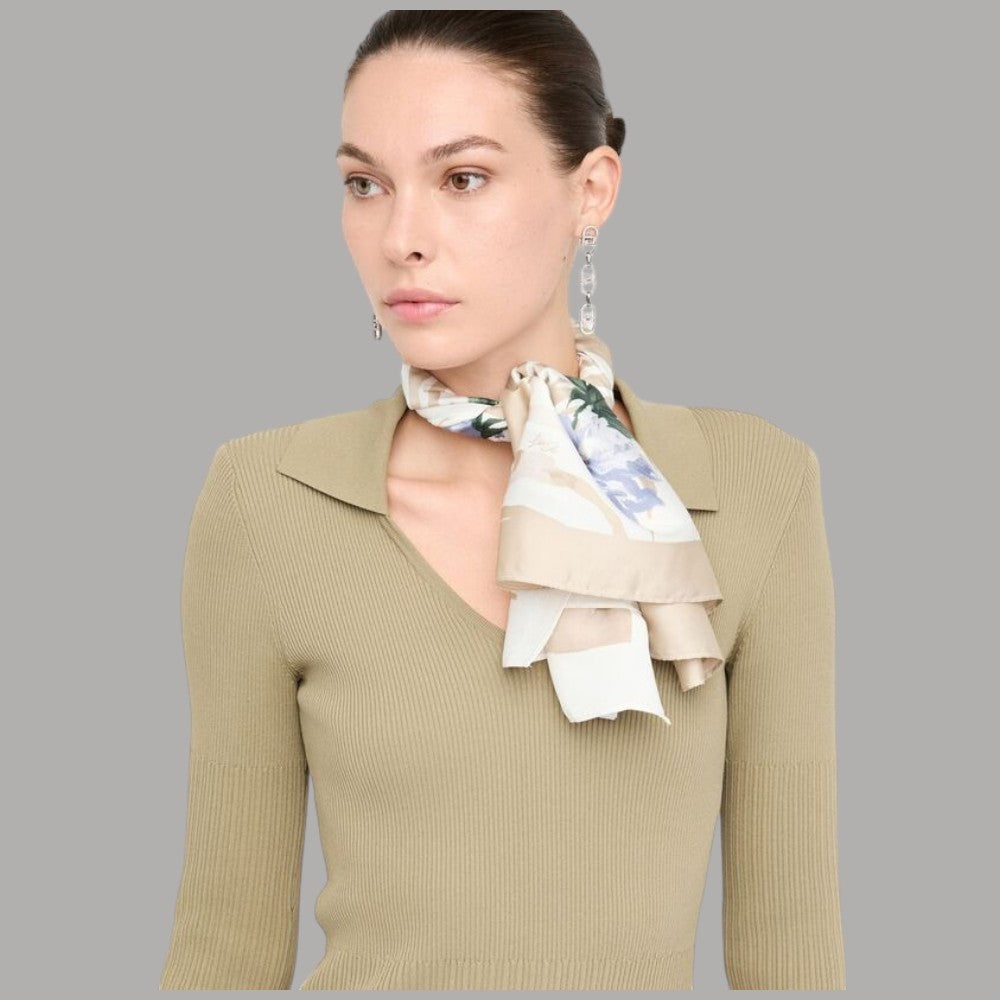 Liu Jo foulard beige zebrato 90X90 con scatola 2F5084T0300 - Prodotti di Classe