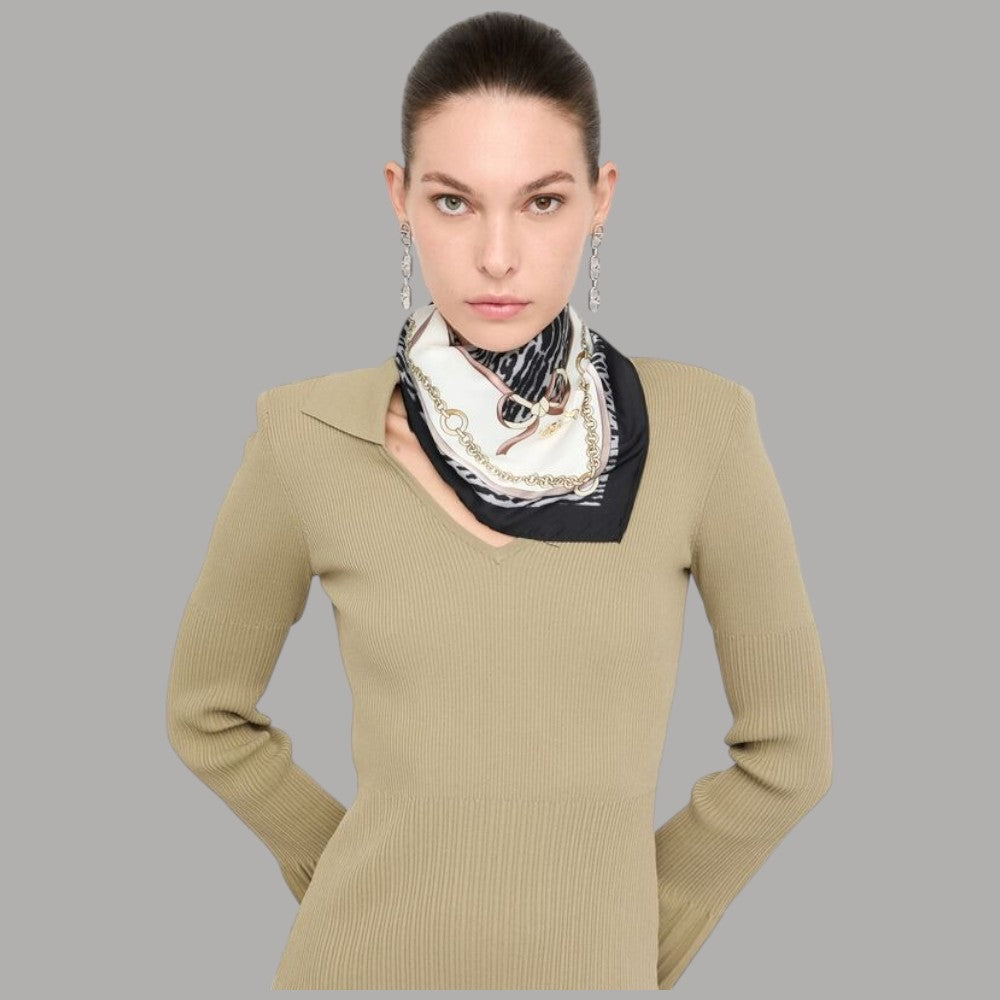 Liu Jo foulard nero 90X90 con scatola 2F5084T0300 - Prodotti di Classe