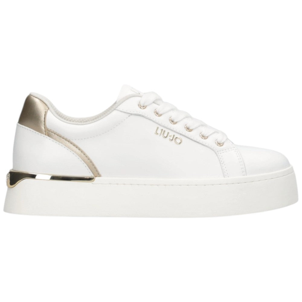 Liu Jo scarpe bianche oro sneakers platform PRETTY Sneakers Liu Jo
