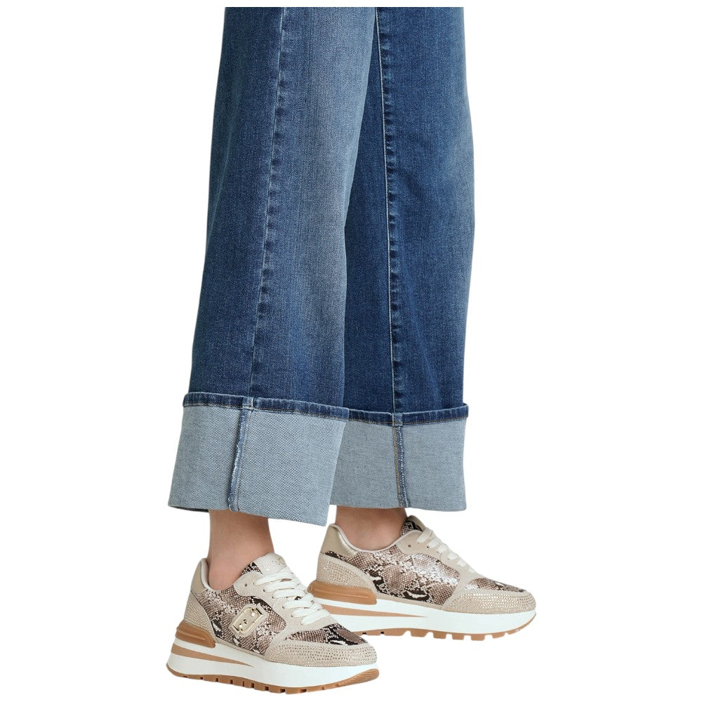 Liu Jo scarpe effetto pitone con strass AMAZING Sneakers Liu Jo