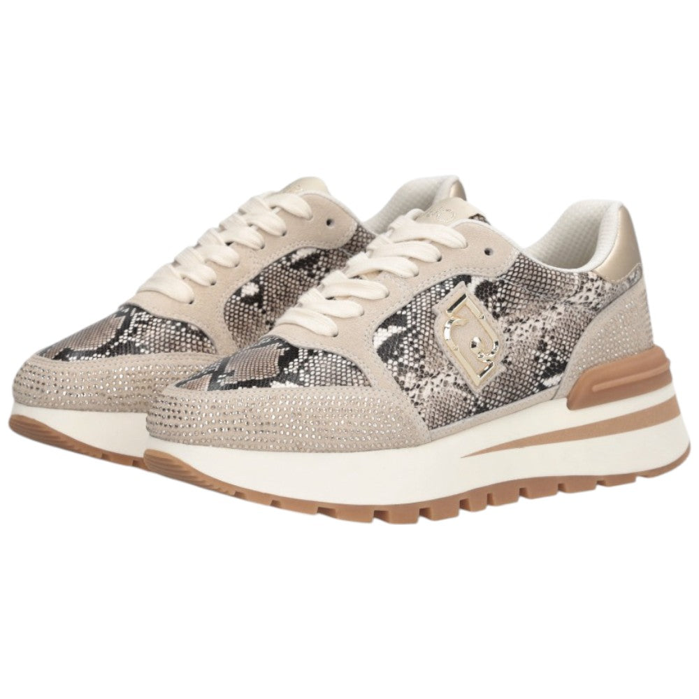 Liu Jo scarpe effetto pitone con strass AMAZING Sneakers Liu Jo