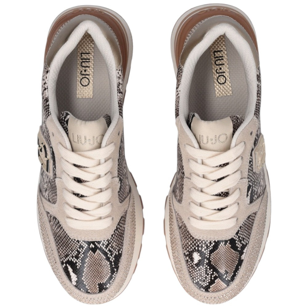 Liu Jo scarpe effetto pitone con strass AMAZING Sneakers Liu Jo