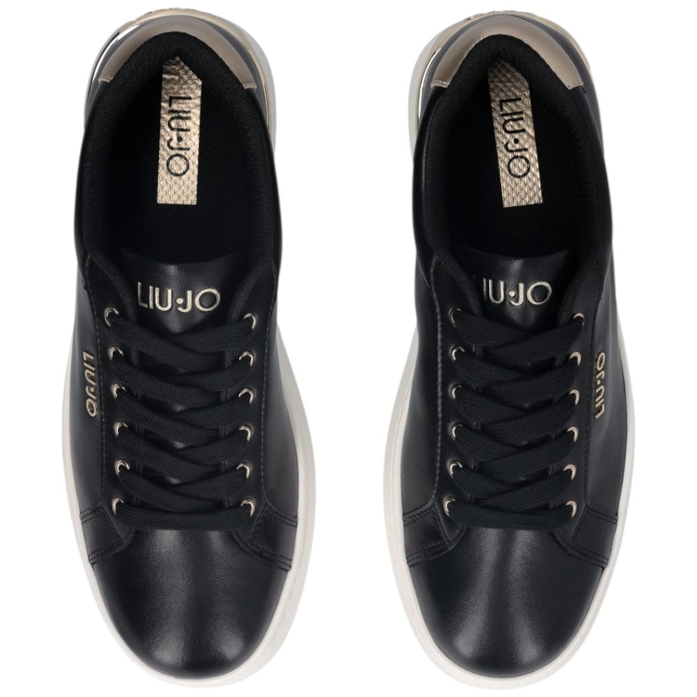 Liu Jo scarpe nere oro sneakers platform PRETTY Sneakers Liu Jo