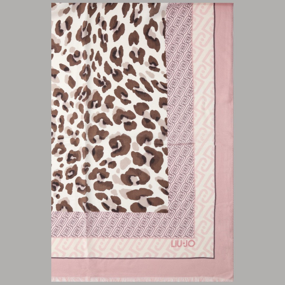 Liu Jo stola animalier modal 90x180 cm con logo elegante - Prodotti di Classe