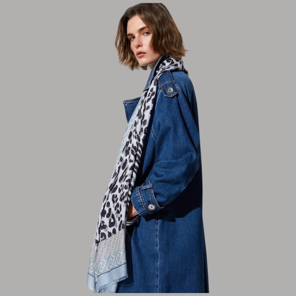 Liu Jo stola animalier modal 90x180 cm con logo elegante - Prodotti di Classe