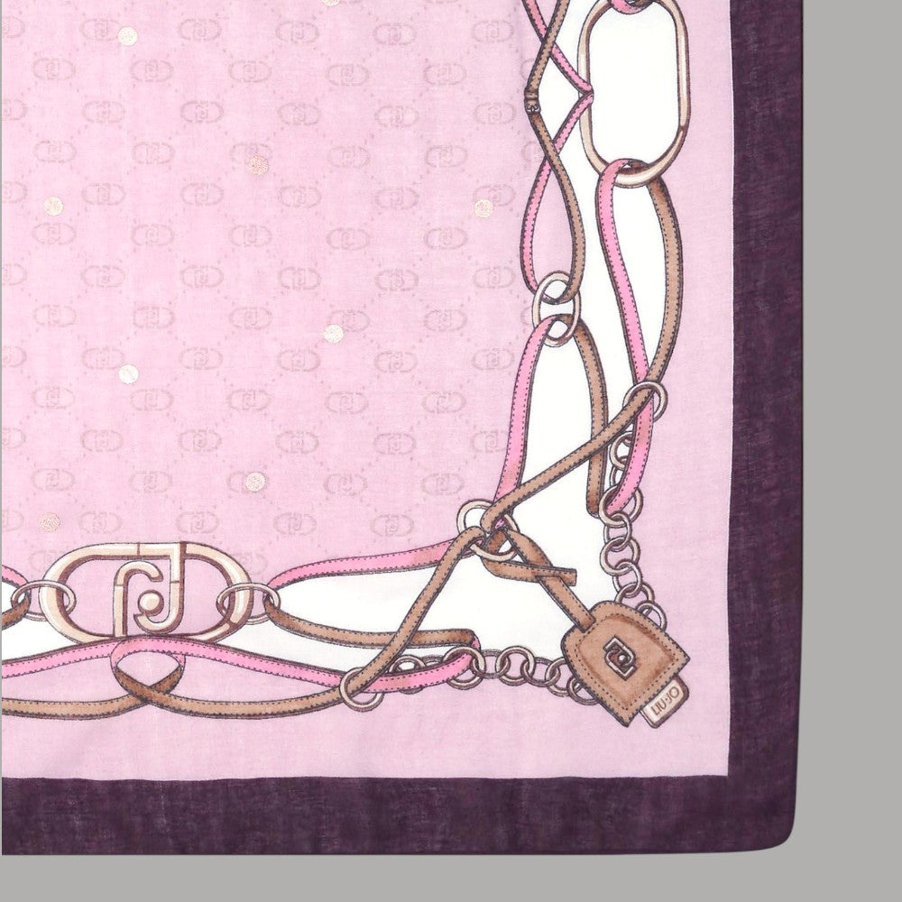 Liu Jo stola lilla 70X180 con logo 2F5079T0300 - Prodotti di Classe