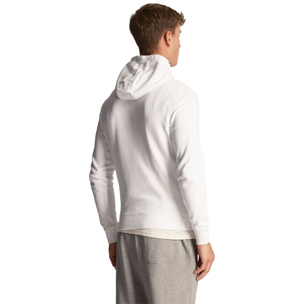 Lyle & Scott felpa bianca con cappuccio ML416VOG Felpe Lyle & Scott