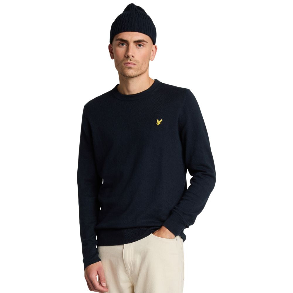 Lyle & Scott pullover merino dark navy KN2110VC Maglieria Lyle & Scott