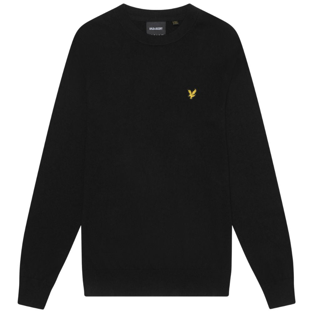 Lyle & Scott pullover merino nero KN2110VC Maglieria Lyle & Scott