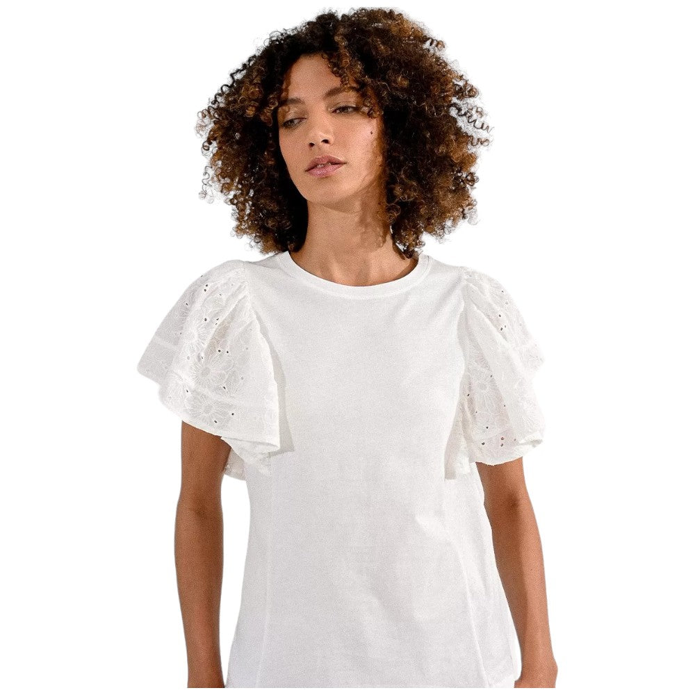 Molly Bracken maglietta pizzo bianca EF1541CE T-shirt Molly Bracken
