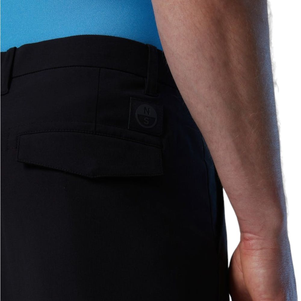North Sails pantalone chino nero slim fit Rainbow 673074 Pantaloni North Sails