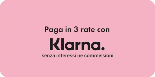 Paga in tre rate con Klarna