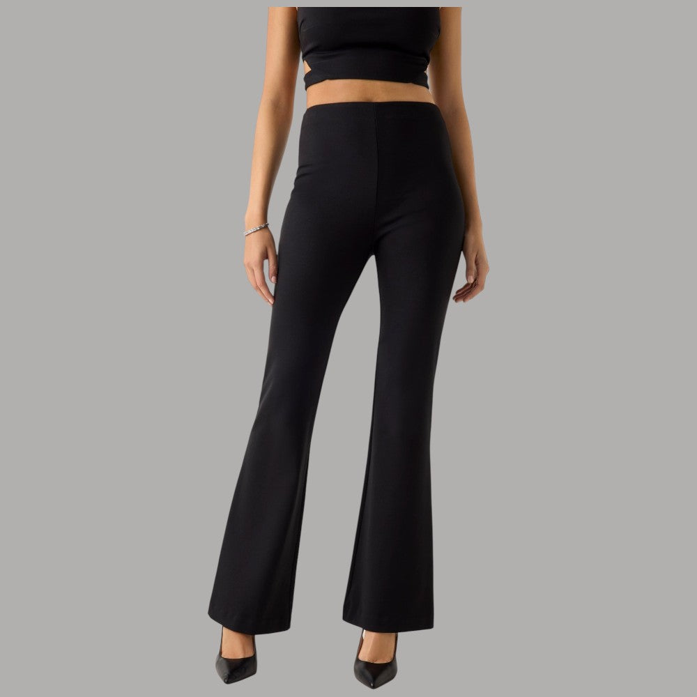 Pantaloni Guess Flare a Zampa Viscosa Vita Media Noel - Prodotti di Classe