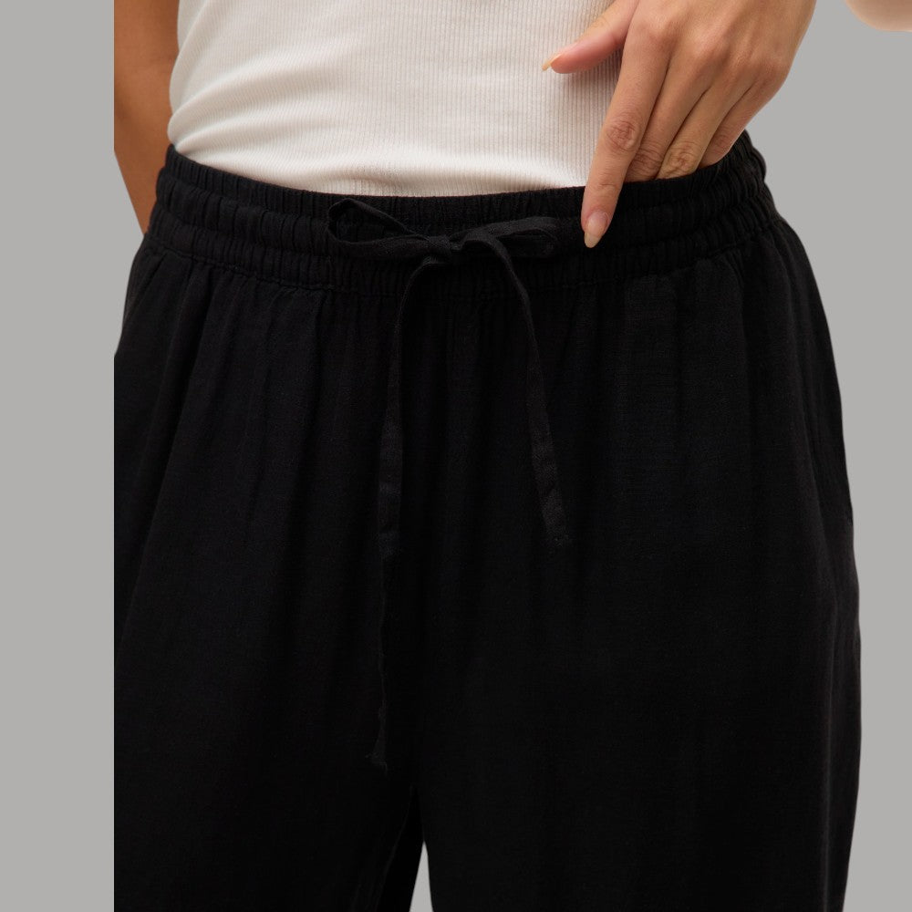 Pantaloni in Lino Vero Moda Linh Elasticizzati con Tasche - Prodotti di Classe