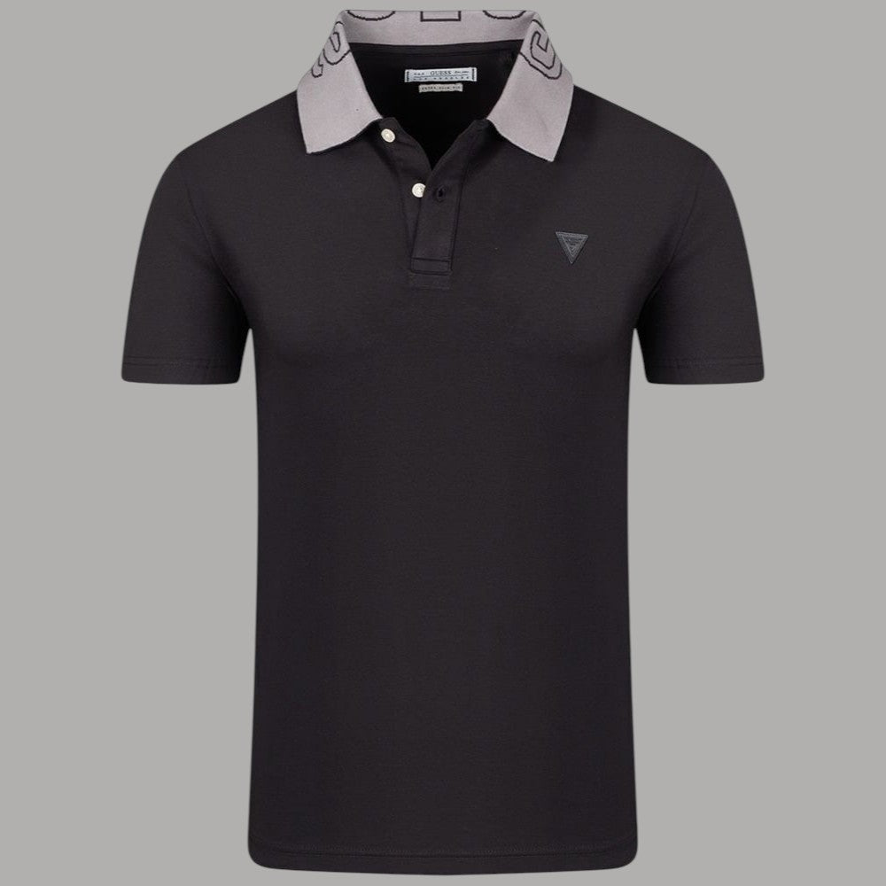 Polo Slim Uomo Guess con Logo Colletto e Triangolo Petto - Prodotti di Classe