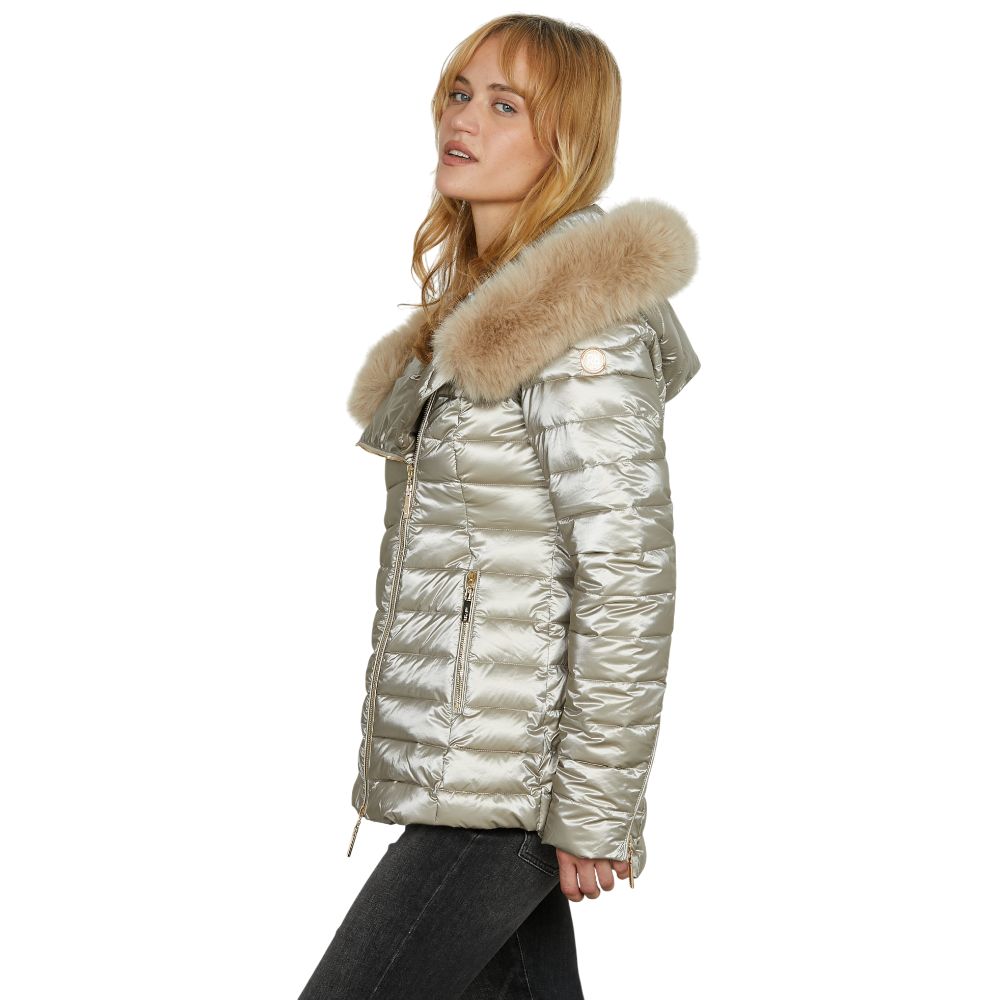 Relish piumino grigio con caccuccio PYLEM RDA2505010023 Giubbini Relish