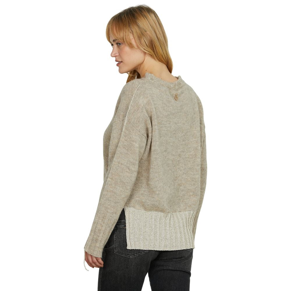 Relish pullover beige IDRAZ RDA2502660041 Maglieria Relish