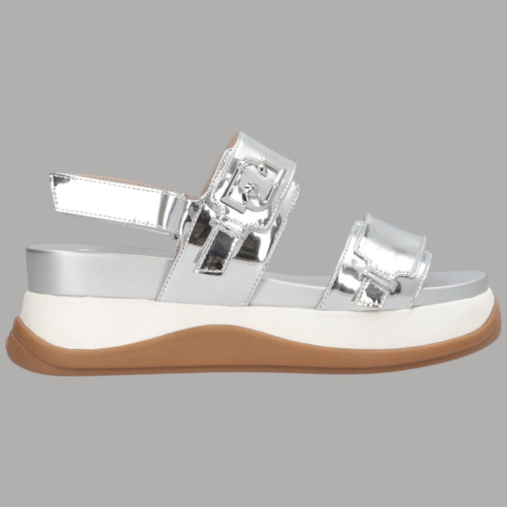 Sandali Liu Jo Fiona 02 Argento: Chic Casuale per l'Estate - Prodotti di Classe