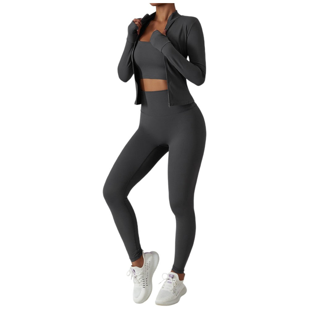 Sei G felpa grigia con zip traspirante fitness palestra SEIGS003 Felpe SEI G