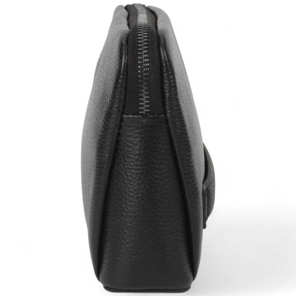 Sei G pochette nera da uomo con lucchetto ID Borselli SEI G