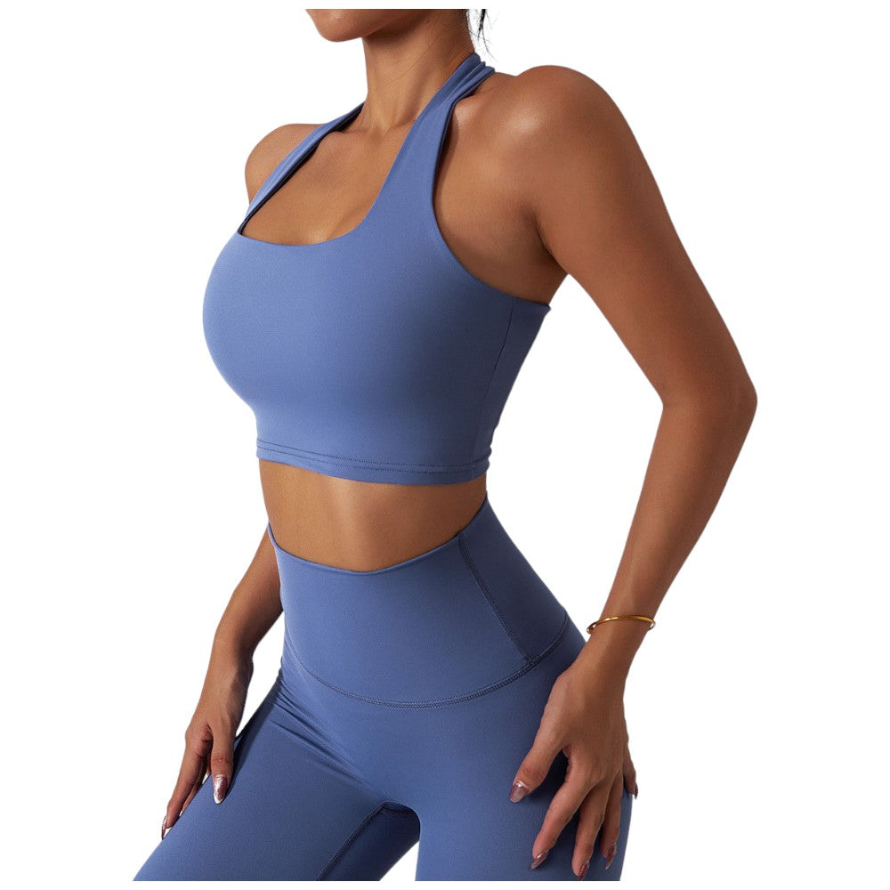Sei G top blu traspirante fitness palestra SEIGS002 Top SEI G