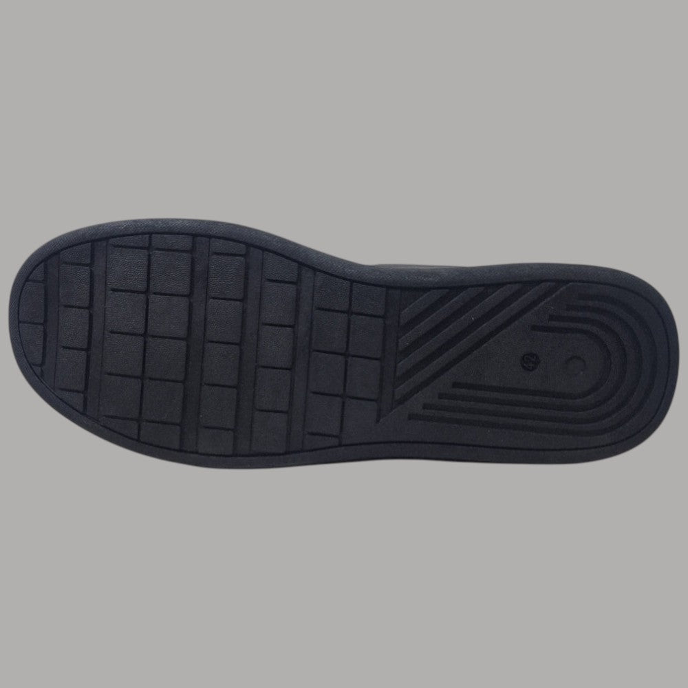 Suola esterna sneakers uomo Refrigue nere in gomma, battistrada a griglia