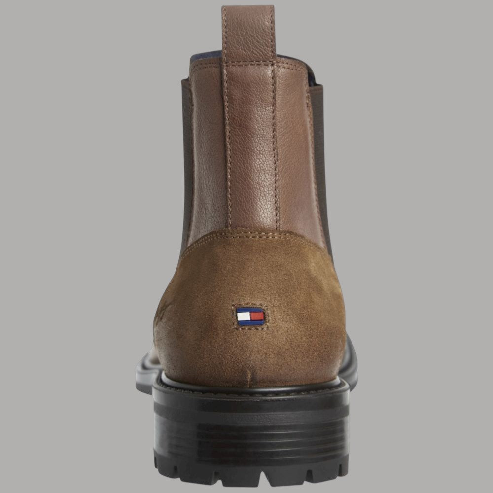 Stivaletti in Pelle Chelsea Boot Uomo Tommy Hilfiger Marroni - Prodotti di Classe
