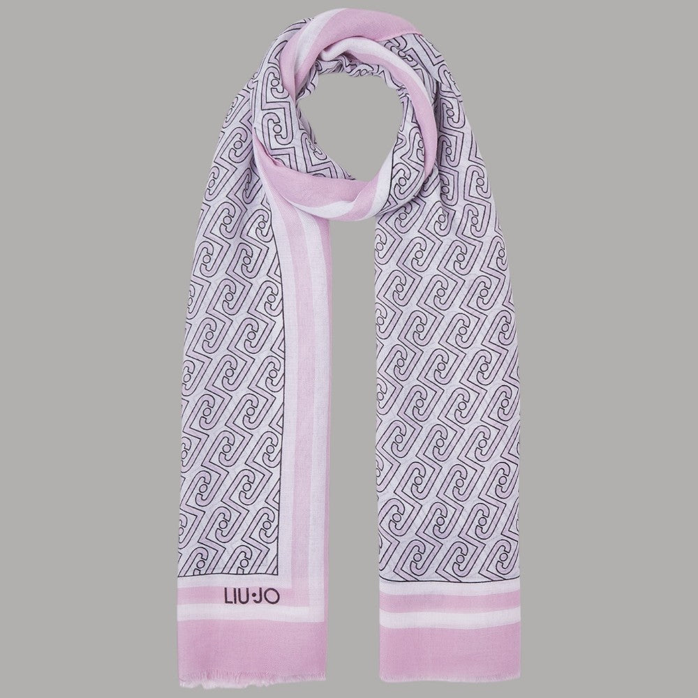Stola Liu Jo Eleganza Logo All-Over 70x180 cm - Prodotti di Classe