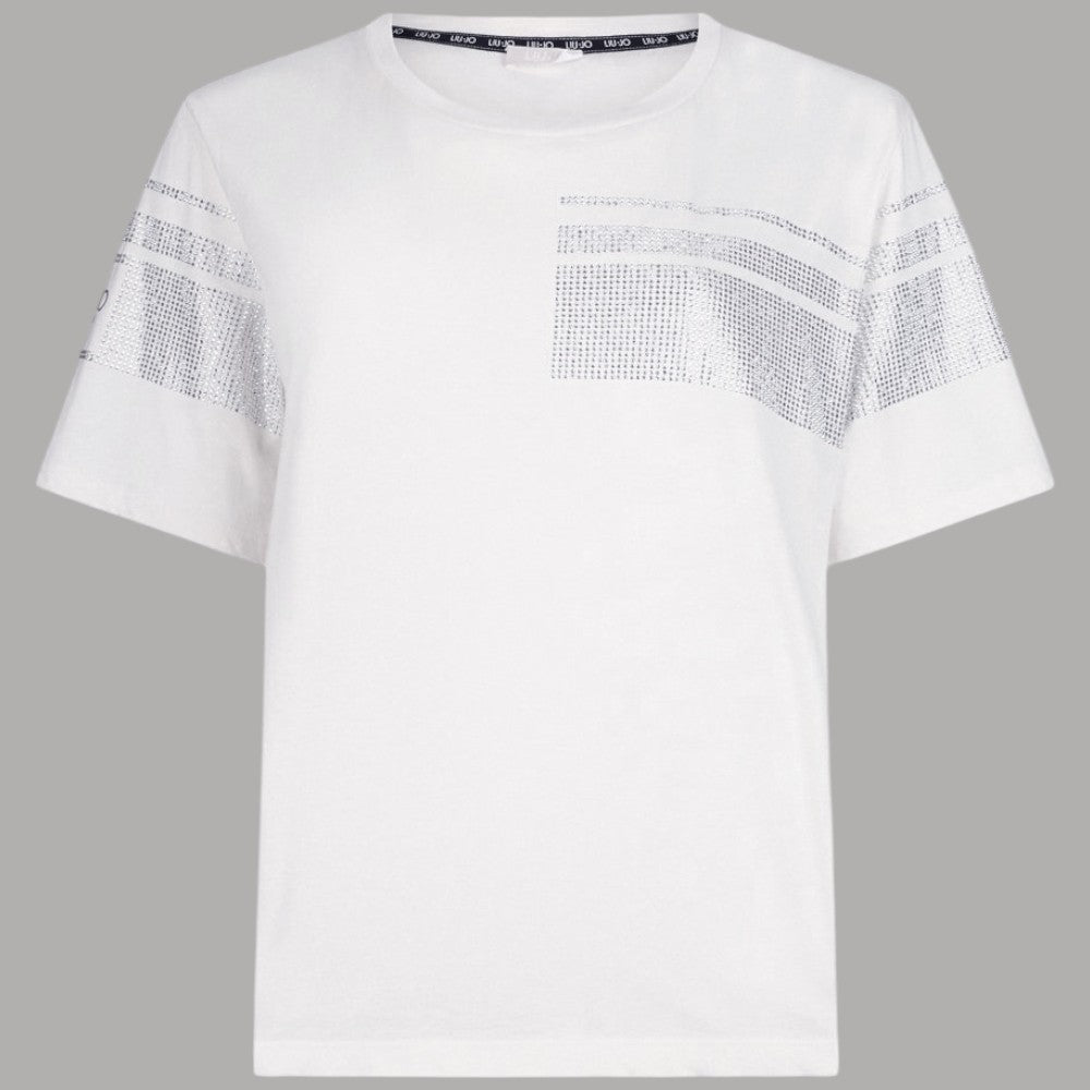 Liu Jo t-shirt con strass applicati TA6267JS923 - Prodotti di Classe