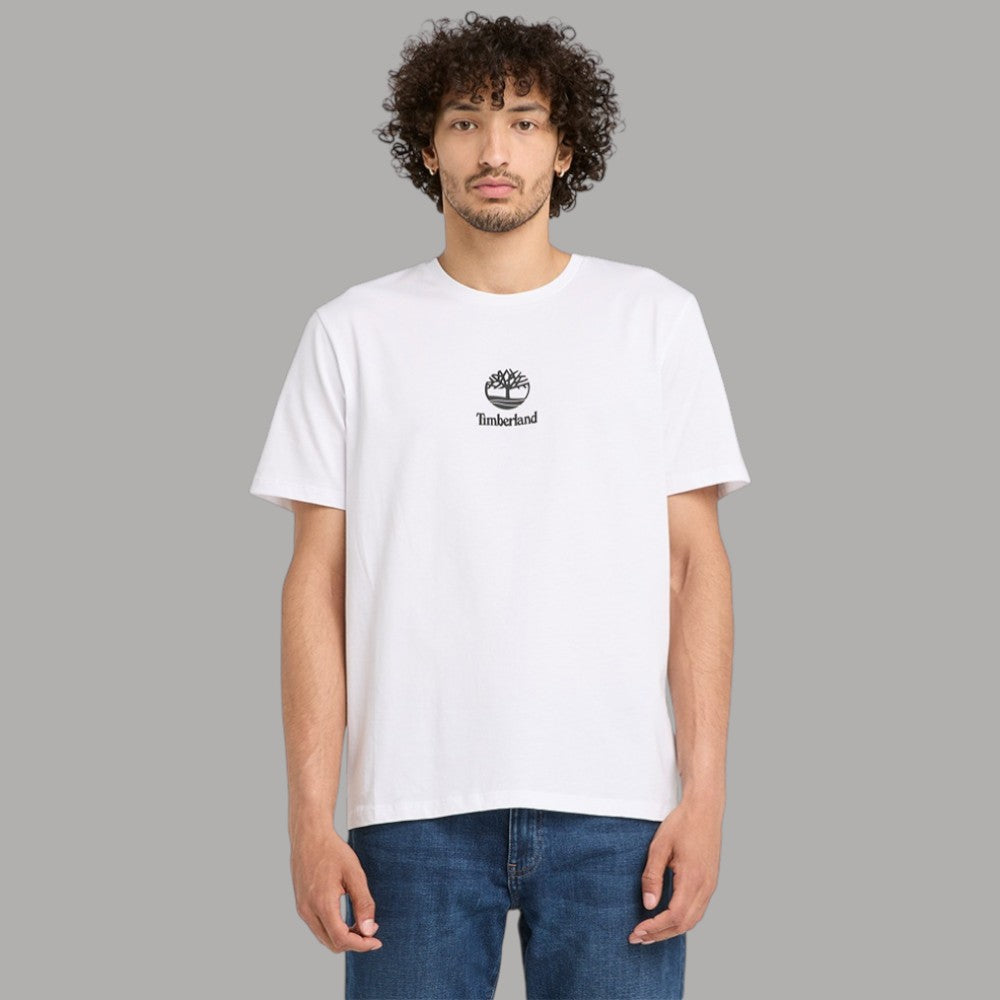 T-shirt Timberland Cotone Autentica con Logo Stampato - Prodotti di Classe
