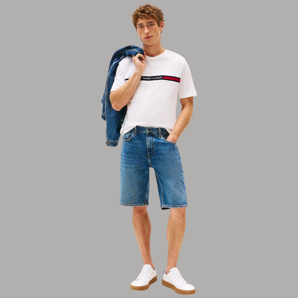 Tommy Hilfiger t-shirt logo con banda MW0MW36498 - Prodotti di Classe