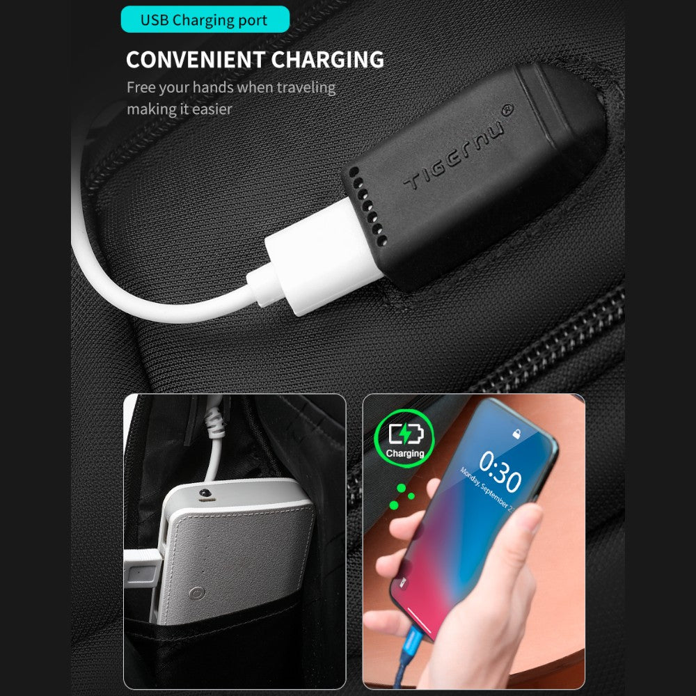 Tigernu zaino da viaggio e lavoro T-B3105 3A nero Zaini Tigernu