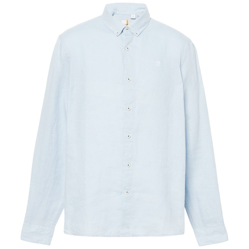 Timberland camicia di lino celeste Mill Brook TB0A2DC3940 Camicie Timberland