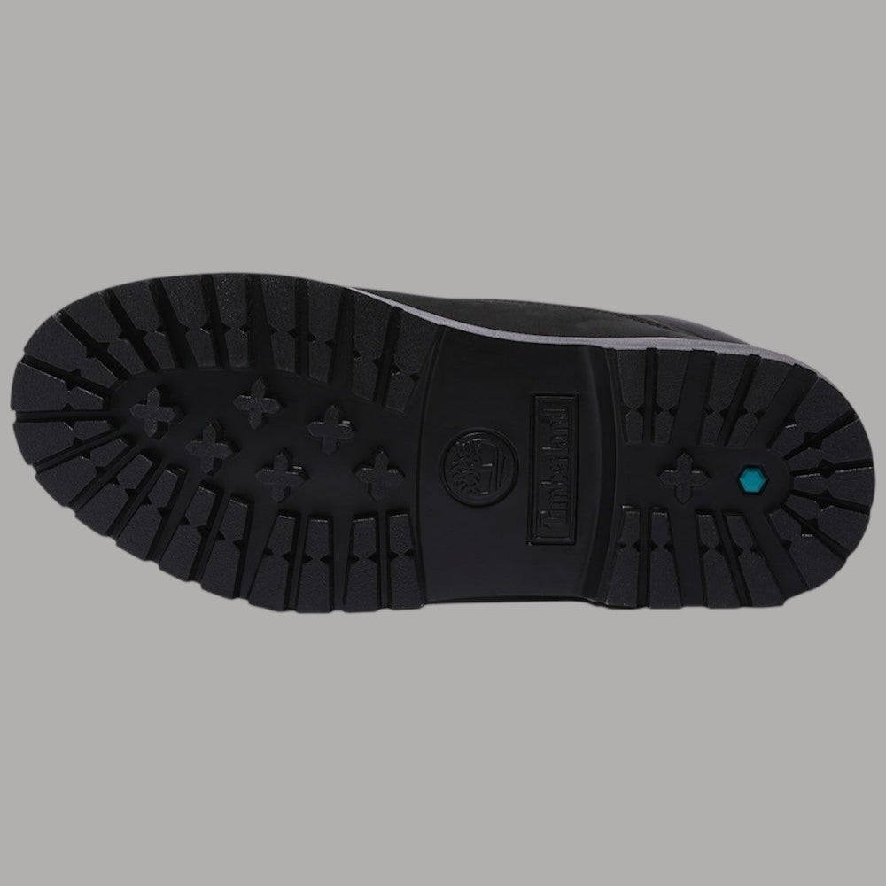 Suola esterna Timberland di stivale impermeabile plateau nero con battistrada scolpito
