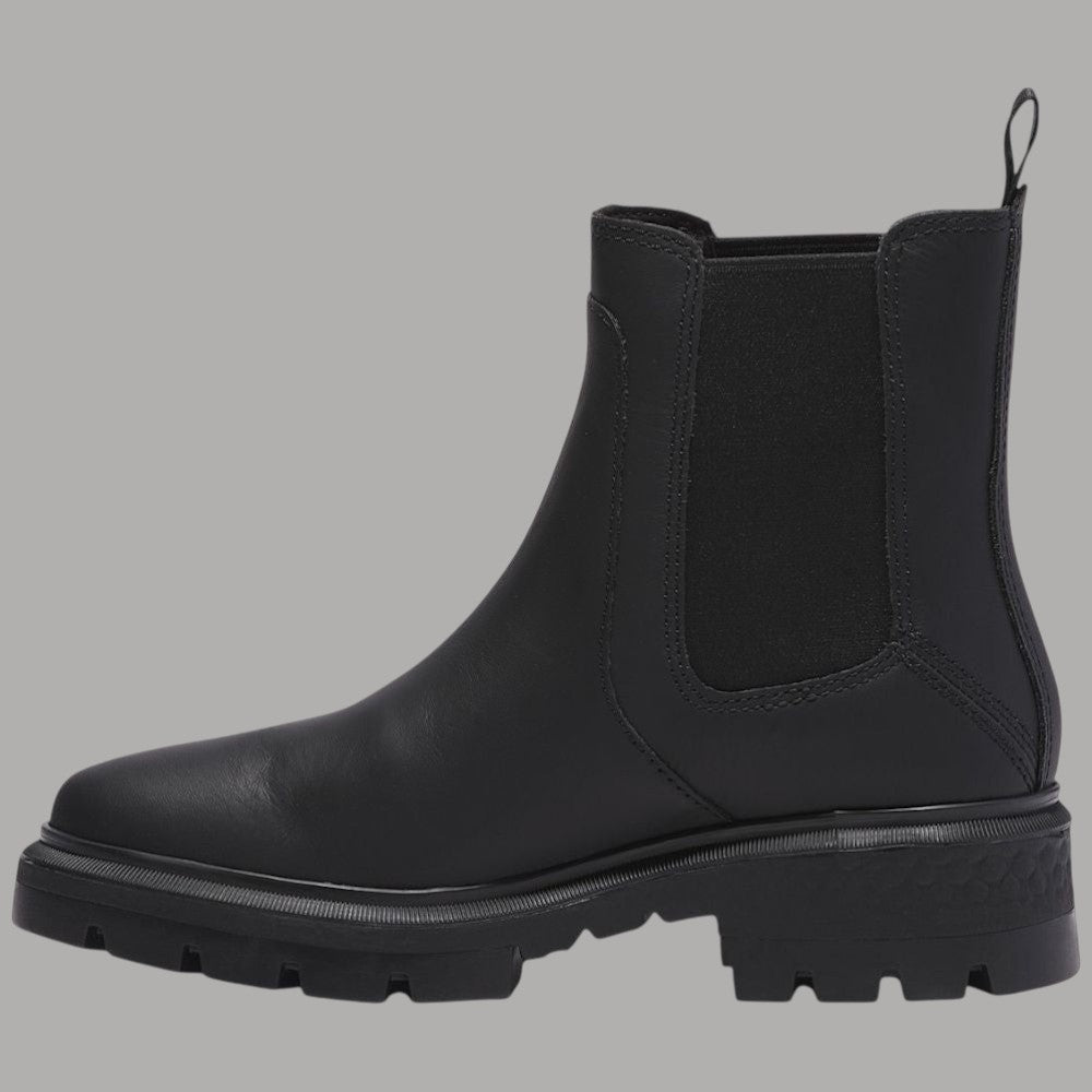 Stivaletto Chelsea Timberland in pelle nera con pannello elasticizzato e suola