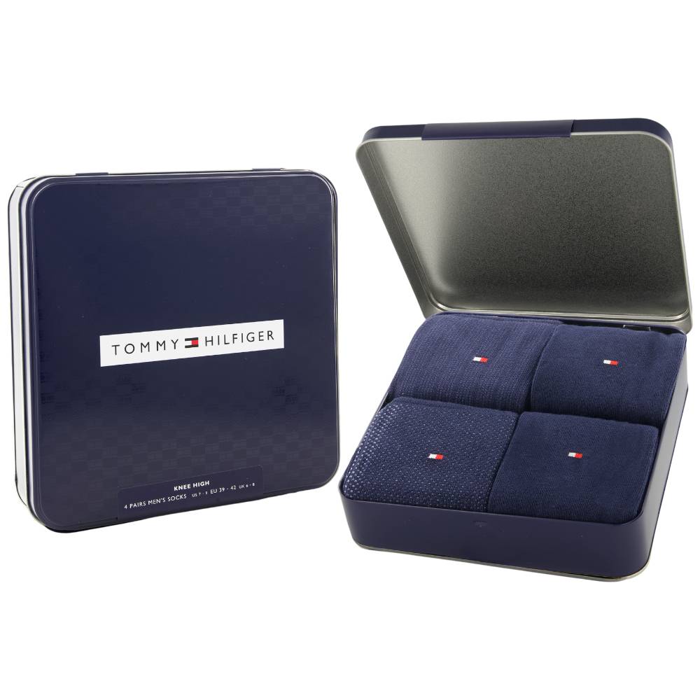 Tommy Hilfiger 4 paia di calzini blu al ginocchio 701235378001 - Prodotti di Classe
