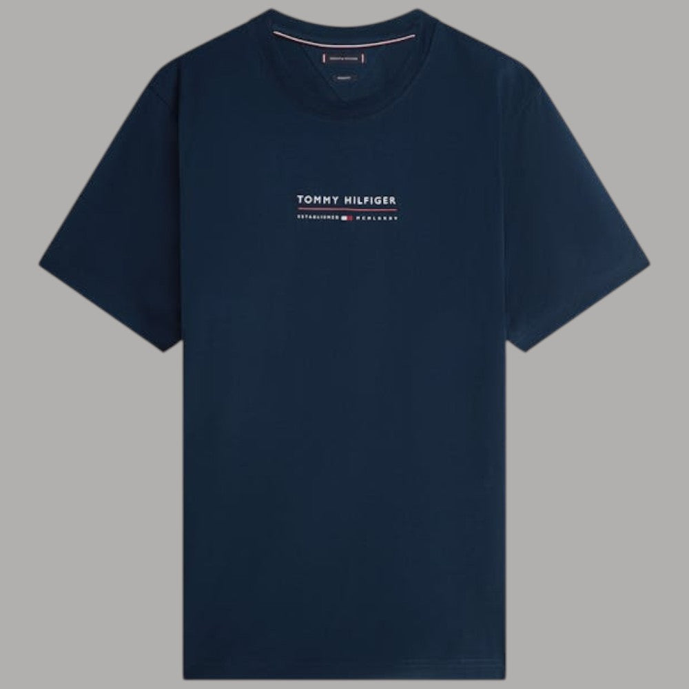 Tommy Hilfiger t-shirt logo centrale MW0MW42363 - Prodotti di Classe