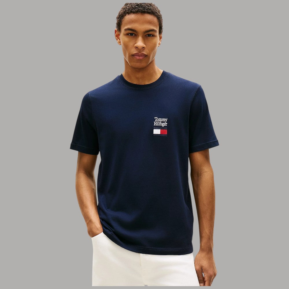 Tommy Hilfiger T-shirt con logo ricamoto MW0MW42367 - Prodotti di Classe